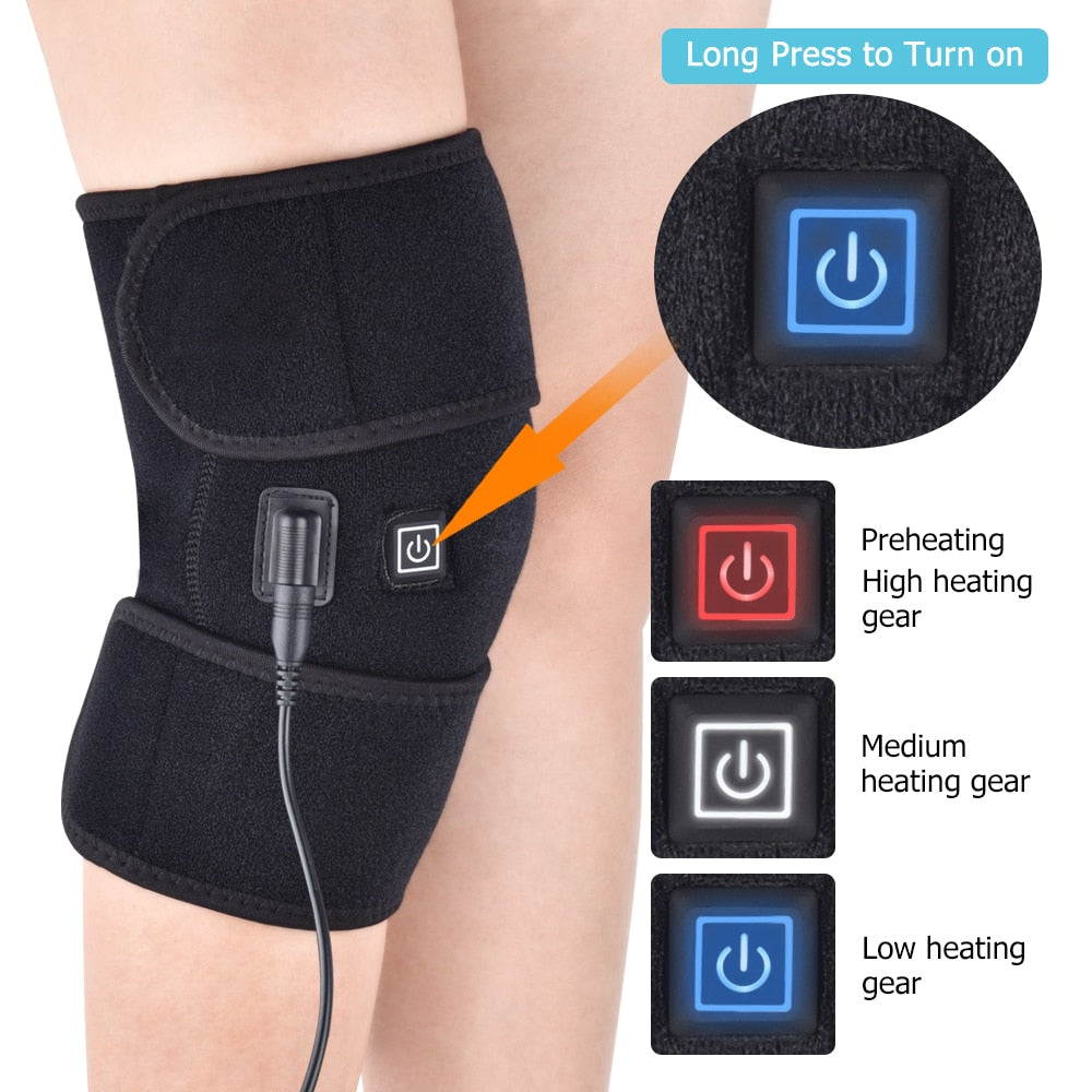 Knee Support Infrared Heating Brace for pain relief with adjustable fit and soothing infrared heat therapy for joint support and comfort